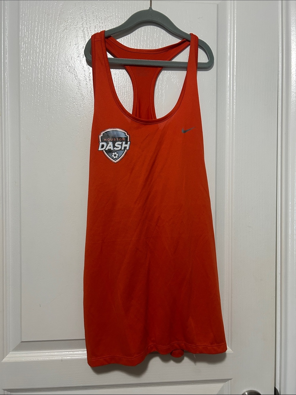 Nike Orange Houston Dash Racerback Tank Top
